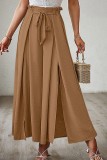 Bow Loose High Waisted Wide Leg Pants