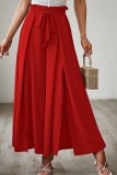 Bow Loose High Waisted Wide Leg Pants