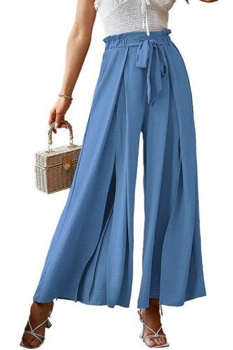 Bow Loose High Waisted Wide Leg Pants