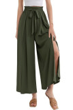 High Waisted Casual Loose Wide Leg Skirt Pants