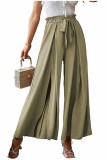 Bow Loose High Waisted Wide Leg Pants