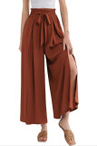 High Waisted Casual Loose Wide Leg Skirt Pants