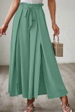 Bow Loose High Waisted Wide Leg Pants