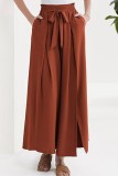 High Waisted Casual Loose Wide Leg Skirt Pants