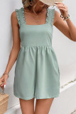 Sleeveless Shoulder Strap Jumpsuit Shorts