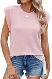 Round Neck Wavy Stripe Loose T-Shirt