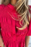 Button Up Puff Sleeve Shirts