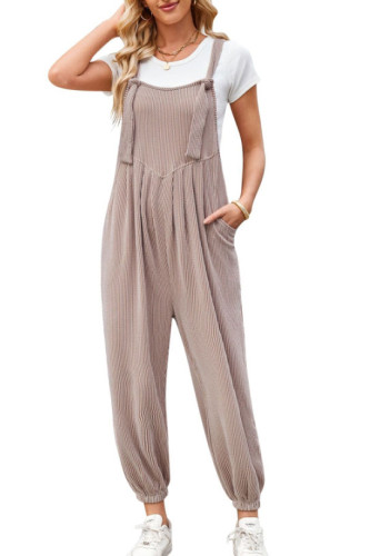 Casual Pocket Strap Pants Jumpsuit