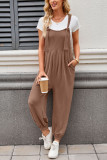 Casual Pocket Strap Pants Jumpsuit