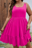 Solid Color Sleeveless Camisole Dress