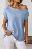 Summer Knitted Sleeveless Solid Color Sweater