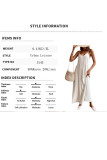 Solid Color Cotton Linen Sleeveless Suspender Dress