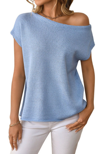 Summer Knitted Sleeveless Solid Color Sweater