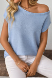 Summer Knitted Sleeveless Solid Color Sweater