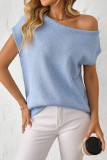 Summer Knitted Sleeveless Solid Color Sweater