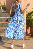 Beach Vacation Suspender Chiffon Dress