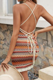 Summer Knitted Sleeveless Strap Dress