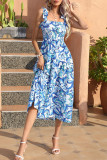 Beach Vacation Suspender Chiffon Dress