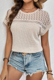Hollow Breathable Versatile Short Sleeved T-Shirt
