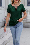 Fashionable V-Neck Short Sleeved Shirt