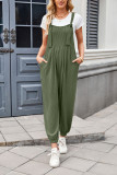 Loose Casual Pocket Strap Pants Overall