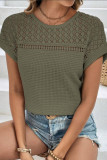 Hollow Breathable Versatile Short Sleeved T-Shirt