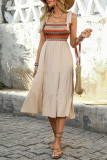 Ethnic Style Knitted Sleeveless Dress