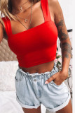 Fashion Solid Color Sleeveless Vest