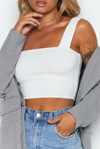 Fashion Solid Color Sleeveless Vest