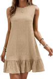 Versatile Sleeveless Round Neck Dress