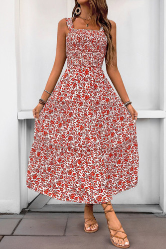 Sleeveless Flower Printed Camisole Dress