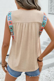Ethnic Style Round Neck Short Sleeved T-Shirt