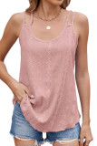 Solid Color U-Neck Sleeveless Tank Top