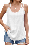 Solid Color U-Neck Sleeveless Tank Top