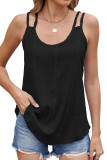 Solid Color U-Neck Sleeveless Tank Top