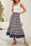 Bohemian Beach Vacation Style Short Skirt