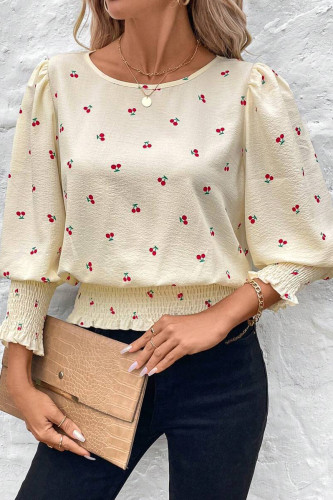 Large Size Round Neck Solid Color Loose Shirt