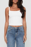 Lace Edged Sleeveless Camisole Vest