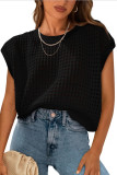 Round Neck Hollow Sunscreen Knitted Sweater Cover Up