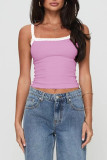 Lace Edged Sleeveless Camisole Vest