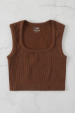 Square Neck Thread Yoga Sports Quick Drying Vest
