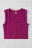 Square Neck Thread Yoga Sports Quick Drying Vest