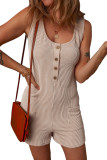 Casual Striped Sleeveless Vest Jumpsuit