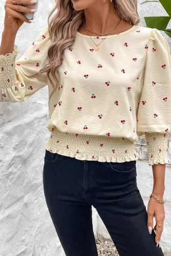 Large Size Round Neck Solid Color Loose Shirt