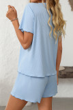Short Sleeved Shorts Pajamas Two-Piece Set