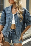 Loose Slimming Short Sleeved Denim Jacket
