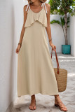 Solid Color Versatile Sleeveless Camisole Dress