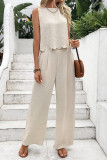 Sleeveless Vest Casual Pants Two-Piece Set