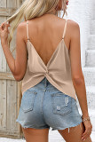 Solid Color Camisole Backless Versatile Vest