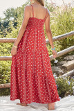 Bohemian Sleeveless Printed Beach Dress